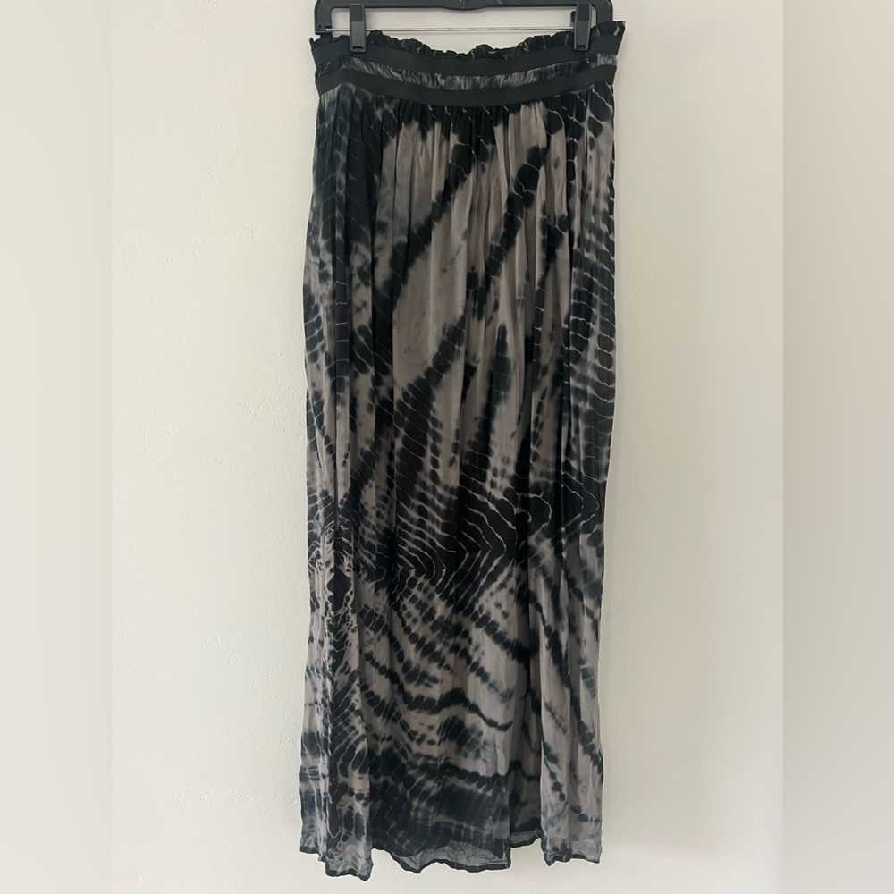 Young Fabulous And Broke maxi skirt. Black tye die. Size Medium